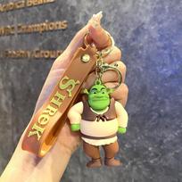 Cartoon Monster Shrek Keychain Doll Exquisite Couple Backpack Car Pendant Trinkets large brown
