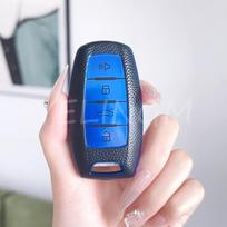 For Haval Jolion Joico Jollein F7 H6 Jolyon F7H Dargo 4 Buttons Tpu Leather Car Key Case Cover Keychain Keyless Accessories blue