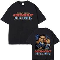 Threat Level Midnight Michael Scott Homage T-shirts Tv Series The Office Dwight Schrute Jim Halpert Women Men Vintage T-shirt S įvairiaspalvis