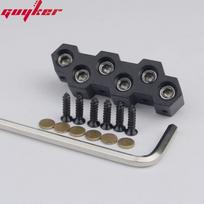 Guyker 6 stygų be galvos gitaros tiltelis Stygų fiksatorius Juodas black