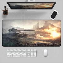HD World of Tanks Mouse Pad Anime Mousepad Playmat Desk Mats Rubber Non-slip XXL Laptop Keyboard Mouse Mat PC Gaming Accessories 30cmx60cm(11.8x23.6inch)