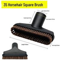 Midea Vacuum Cleaner Accessories: Round Brush, Horsehair Square Brush, Sofa Suction Head 32mm. black