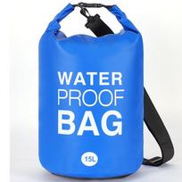 Outdoor Waterproof Bag: Multifunctional for Camping, Beach, Mountaineering, and Cycling 2L without Strap mėlyna