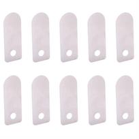 10Pcs Valve Plate Air Compressor Silent OilFree Machine Aluminum Accessories Replacement(Short Valve Plate 13x33mm ) white