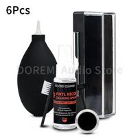 6 Pcs Anti Static LP Vinyl Record Cleaner Dust Remover Brush Turntable Cleaning Solution Stylus Cleaning Gel Player Cleaning Kit
