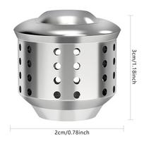 1Pcs Moka Pot Accessories Anti-spray Cap Anti-splash Coffee Pot Aluminum/Stainless steel Splash Valve Moka Pot Spray-proof Lid