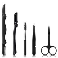 5/11Pcs Folding Eyebrow Trimmer Set Professional Trimmer Scissors Men'S And Women'S Eyebrow Beauty Beginner Make-Up Tools