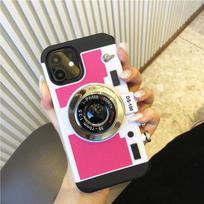 Retro Creative Camera Phone Case: Compatible with iPhone 14/13/12/11, PROMAX, XR - Drop-Proof Protection iPhone 11 Pro white