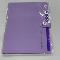 1Pc A4 Size Accordion File Folder 5 Pocket Filer Folder for Documents Paper Organizer for School Office violetinė