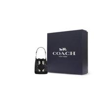 COACH Dempsey Jacquard Fabric With Pebble Texture Cow Leather Bucket Bag, Handbag, Shoulder Bag, Crossbody Bag Mini Gift Box Set (Basic Set + Black Gift Box) juoda