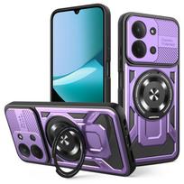 For Xiaomi Redmi 15C Case Redmi 15C 4G 5G Phone Cover Magnetic Armor Shockproof Ring Holder Case Magsafe Wireless Charge Cover Redmi 15C 4G （171mm） blue