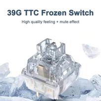 TTC Frozen Silent Switch V2 Mechanical Keyboard Mute Linear Switches 39 gf 3 Pins RGB Transparent Factory Lubrication Custom PC 10PCS
