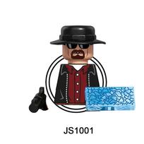 JS1001 - JS1005 TV Movie ABS Plastic Building Blocks Bricks Character Figures Children Collection Toys black