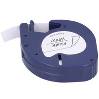 Pakeičiama etikečių juosta DYMO LETRATAG įrenginiui, juostelė, DIY spausdinimo priedai, 12 mm x 4 metrai Blue with black letter blue