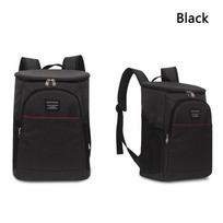 20L Thermal Backpack Water Repellent Thickened Cooler Carryall Large Insulated Carryall Shoulder Picnic Cooler Backpack black