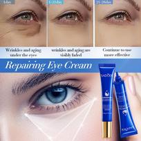 20G Sadoer Caviar Hyaluronic Acid Eye Cream Anti Dark Circles Removal Eyes Bags Anti-Aging Moisturizing Eyes Skin Care blue