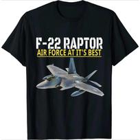 Air Force F22 Raptor Stealth Tactical Fighter Tshirt New Cotton Casual Men Tshirt Unisex Tops Tees Fashion Fitness T Shirt XXXL juoda