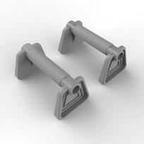 2Pcs Push-Up Stand Push-Up Bar Non Slip Push Ups Rack Heavy Duty Parallel Rod Push Up Grip Handle For Fitness Training violetinė