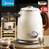 Midea Retro Aesthetic Electric Kettle CN plug (adapter included) white