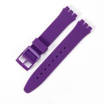 Vibrant Silicone Watch Band For Swatch Multiple Colors To Choose From 16mm 17mm 19mm 20mm StyleI,19mm white