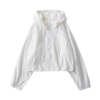 Autumn Retro Spicy Girl Hooded Zipper Cardigan: Women's Loose Fit, Long Sleeve Jacket with Drawstring Large balta