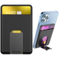 Magsafe Magnetic Phone Wallet with Kickstand RFID Blocking PU Leather Card Holder for iPhone 12/13/14/15/16/17 Series juoda