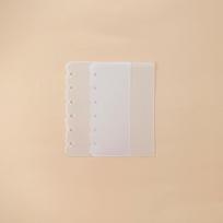 2pcs A4 A5 A6 A7 Spiral Binder Divider Page Separator  Student A7-Style D white