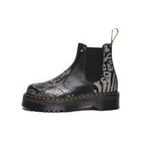 Dr. Martens 2976 Quad Platform Batai su gyvūno raštu 'Juodi Pilki' 27692001 36 black