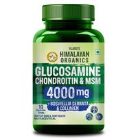 Vlado „Himalayan Organics“ gliukozamino, chondroitino, MSM tabletės | Maisto papildas kremzlių ir sąnarių palaikymui | Gryna augalinė formulė I Gliukozaminas sąnariams