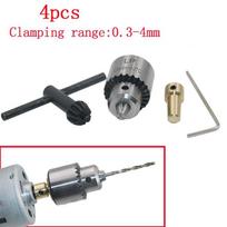 1 rinkinio mini gręžimo griebtuvas Micro 0,3–4 mm kūginis gręžimo griebtuvas ir veržliaraktis