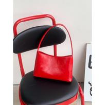 Red small handbag, new fashionable small square bag, simple and versatile mobile phone, niche style, underarm bag for women raudona