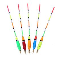 5PCS Multiple Color Balsa Wood Fishing Float Bobber Bite Indicator Angling Equipment(3+2g ) 4+2g white