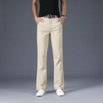 Men's Micro-Flare Casual Pants Korean version of Loose trumpet Casual Trousers 28 chaki