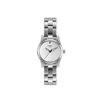 TISSOT Quartz Movement 30m Water Resistance Women's Watch White Dial Stainless Steel Case T112.210.11.031.00 White Dial Steel Band white