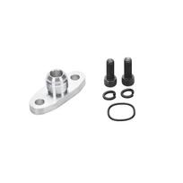 An10 2  51 T25 electric Turbo back vr6 turbo Oil Return T3 Flange Adapter Process For garrett T4 GT28 GT30 GT35 m271