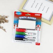 Large Capacity Erasable Whiteboard Markers for Teachers and Kids, Thick Tip, Water-Based red