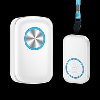 Senior Wireless Pager Doorbell: One-Button Emergency Call System for Patient Care and Home Use juoda