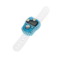 1pc Sparkling Flower Rhinestone Clicker 6 Colors Resettable Finger Counter for Meditation Praying Tasbih Hobby Activities