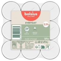 Žvakė, arbatinė Bolsius Everyday, 3.5 h, 27 vnt., balta sp.