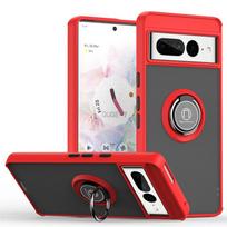 Armor Shockproof Coque For Google Pixel 6 7 8 Pro Magnetic Car Holder Stand Ring Phone Cases For Pixel6 Pixel7 Pixel8 Back Cover For Pixel 6 raudona