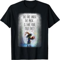 The Legend of Zelda Majora's Mask Is That Your True Face T-Shirt S juoda