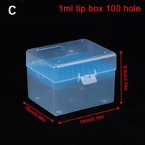 Laboratorija 10Ul/200Ul/1Ml/5Ml/10Ml Plastikinė pipetės antgalių dėžutė Eksperimentui Pipetės antgalių laikiklio dėžutė Mikropipetė Plastikinė pipetės antgalių dėžutė 10ml tip box