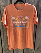 Men's Whataburger Orange Burger Logo T-Shirt M Tumbleweed TX Cotton Crew Classic M brown