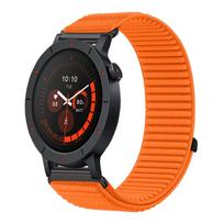 20mm 22mm Mountain Wave Nylon Strap for Nothing CMF Watch 3 Pro Sport Bracelet Breathable Wristband for CMF Watch Pro/2 Correa For 22mm width oranžinė