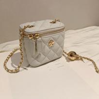 „Camellia Ringer Chain Box“ mažas krepšys, moteriškas, mažas moteriškas krepšys su vienu pečiu 11*7*10cm dramblio kaulas