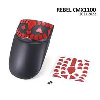 New Black For HONDA REBEL CMX 1100 CMX1100 2021 2022 Motorcycle Accessories ABS Front Mudguard Fender Rear Extender Extension