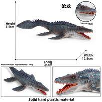 Dinozaurų figūrėlė Mosasaurus su judančiu nasru vaikams, edukacinė ir dovana StyleA