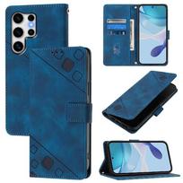 (Blue) Case for Samsung Galaxy S25 Ultra Card Holder Magnetic Leather Wallet Flip Cover