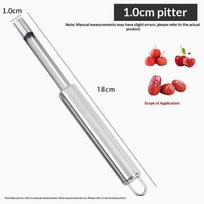 Stainless Steel Jujube Corer With Easy One Press Operation And Fast Core Removal Perfect For Home Kitchen Baking 1Pc C white