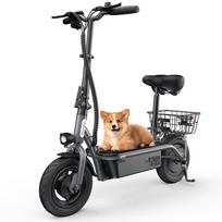 Electric Scooter with Seat iScooter SC-E2 500W -Range 25-30km -36V7.8Ah -10 -Grey
